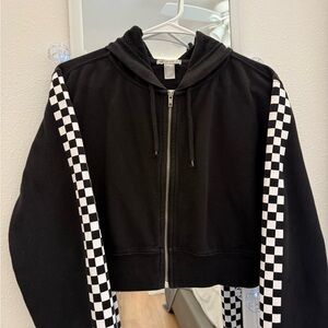 Forever 21 Black Textured Hoodie